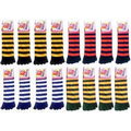Women's Striped Toe Sock Mega Mix (Size 9 - 11)